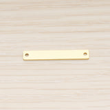 SG.022 // 5 x 30mm Rectangle Surgical Steel Connector Pendant, 2 Pc