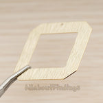 PD.1874 // Blunt Square Frame Pendant, 2 Pc