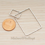 PD.1877 // Linked Double Rectangle Pendant, 2 Pc