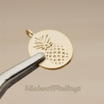 PD.1881 // Exquisite Flat Oval Pineapple Pendant, 1 Pc