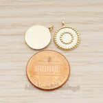 PD.1882 // Double Lace Round Pendant, 2 Pc