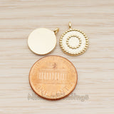 PD.1882 // Double Lace Round Pendant, 2 Pc