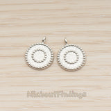 PD.1882 // Double Lace Round Pendant, 2 Pc