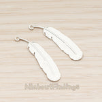 PD.1883 // Long Feather Shape Pendant, 2 Pc