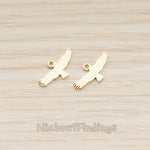 PD.1887 // Flat Tiny Eagle Pendant, 2 Pc