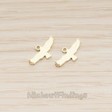 PD.1887 // Flat Tiny Eagle Pendant, 2 Pc