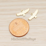 PD.1887 // Flat Tiny Eagle Pendant, 2 Pc