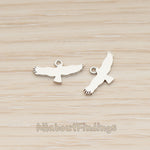 PD.1887 // Flat Tiny Eagle Pendant, 2 Pc