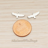 PD.1887 // Flat Tiny Eagle Pendant, 2 Pc