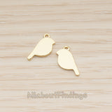 PD.1886 // Flat Tiny Bird Pendant, 2 Pc