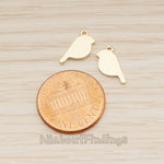 PD.1886 // Flat Tiny Bird Pendant, 2 Pc