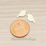 PD.1886 // Flat Tiny Bird Pendant, 2 Pc