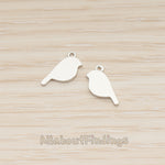 PD.1886 // Flat Tiny Bird Pendant, 2 Pc