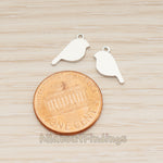 PD.1886 // Flat Tiny Bird Pendant, 2 Pc