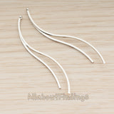 PD.1894 // Simple S-Line Pendant, 2 Pc