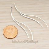 PD.1894 // Simple S-Line Pendant, 2 Pc