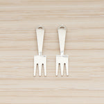 PD.1903 // Small Fork Pendant, 2 Pc