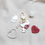 PD.0014-05 // Minimal heart Pendant, Jewelry Supplies, Jewelry Making, (Gold, Rhodium Plated), 2 pc