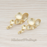 ER.007 // Organic Multi Round Circle Ear Post, 2 Pc