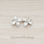 ER.012 // Lovely Four Petal Flower Ear Post, 2 Pc