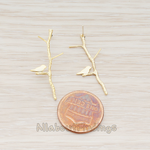 ER.090 // Twig & Bird Ear Post, 2 Pc