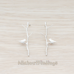 ER.090 // Twig & Bird Ear Post, 2 Pc