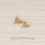 ER.149 // Heart Ear Post, 2 Pc