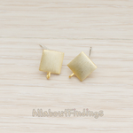 ER.150 // Square Ear Post, 2 Pc