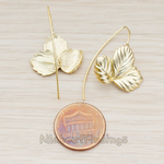 ER.151 // Maple Leaf Earwire, 2 Pc