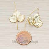 ER.151 // Maple Leaf Earwire, 2 Pc