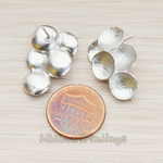 ER.176-01 // Multi Round Textured Circle Ear Post, 2 Pc