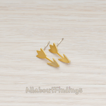 ER.181 // Simple Tulip Flower Ear Post, 2 Pc