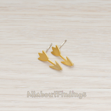 ER.181 // Simple Tulip Flower Ear Post, 2 Pc