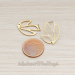 ER.234 // Bird Foot Print Ear Post, 2 Pc