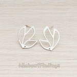 ER.234 // Bird Foot Print Ear Post, 2 Pc