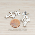 ER.238 // Multi Floral Flower Ear Post, 2 Pc