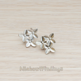 ER.239 // Cherry Blossom Flower Ear Post, 2 Pc