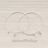 ER.289 // 30mm Hoop Earwire, 2Pc