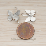 ER.313 // Detailed Butterfly Ear Wire, 2Pc