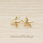 ER.352 // Dotted Starfish Earpost, 2 Pc