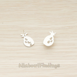 ER.370 // Animated Fruit Pineapple Silhouette Earpost, 2 Pc