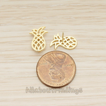 ER.396 // Pineapple Earpost, 2 Pc