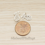 ER.396 // Pineapple Earpost, 2 Pc