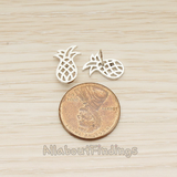 ER.396 // Pineapple Earpost, 2 Pc