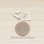 ER.403 // Line Heart Earpost, 2 Pc