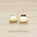 ER.405 // Wave Square Earpost, 2 Pc