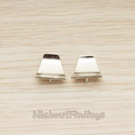 ER.405 // Wave Square Earpost, 2 Pc