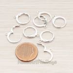 ER.657-01 // Round Leverback One-Touch Ear Hoop, 6 Pc