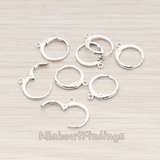 ER.657-01 // Round Leverback One-Touch Ear Hoop, 6 Pc