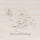 ER.664 // Short Curved French Earwire, 6 Pc